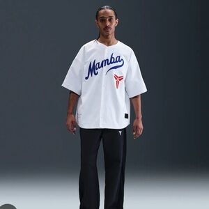 Nike White and Blue Mamba Men's Jersey